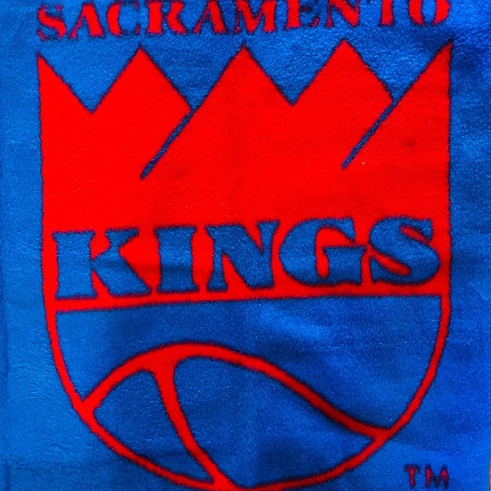 VTG Sacramento Kings Blanket biederlack Of The Americans Made In USA 58